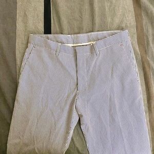 ZARA B&W Pinstripe Pants